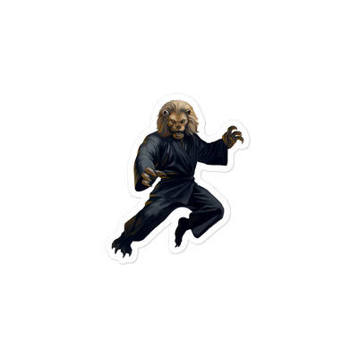 Zoo Jitsu Fighters Leo the Lion Bubble-free sticker - Icon Heroes 