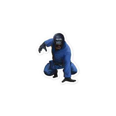 Zoo Jitsu Fighters Grom the Gorilla Bubble-free sticker - Icon Heroes 