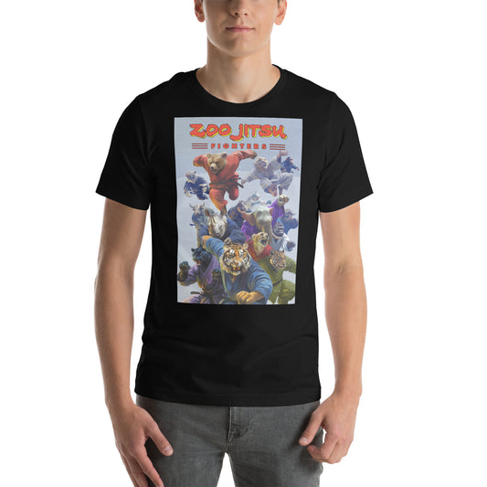 Zoo Jitsu Fighters Unisex t-shirt by Lee Kohse - Icon Heroes 