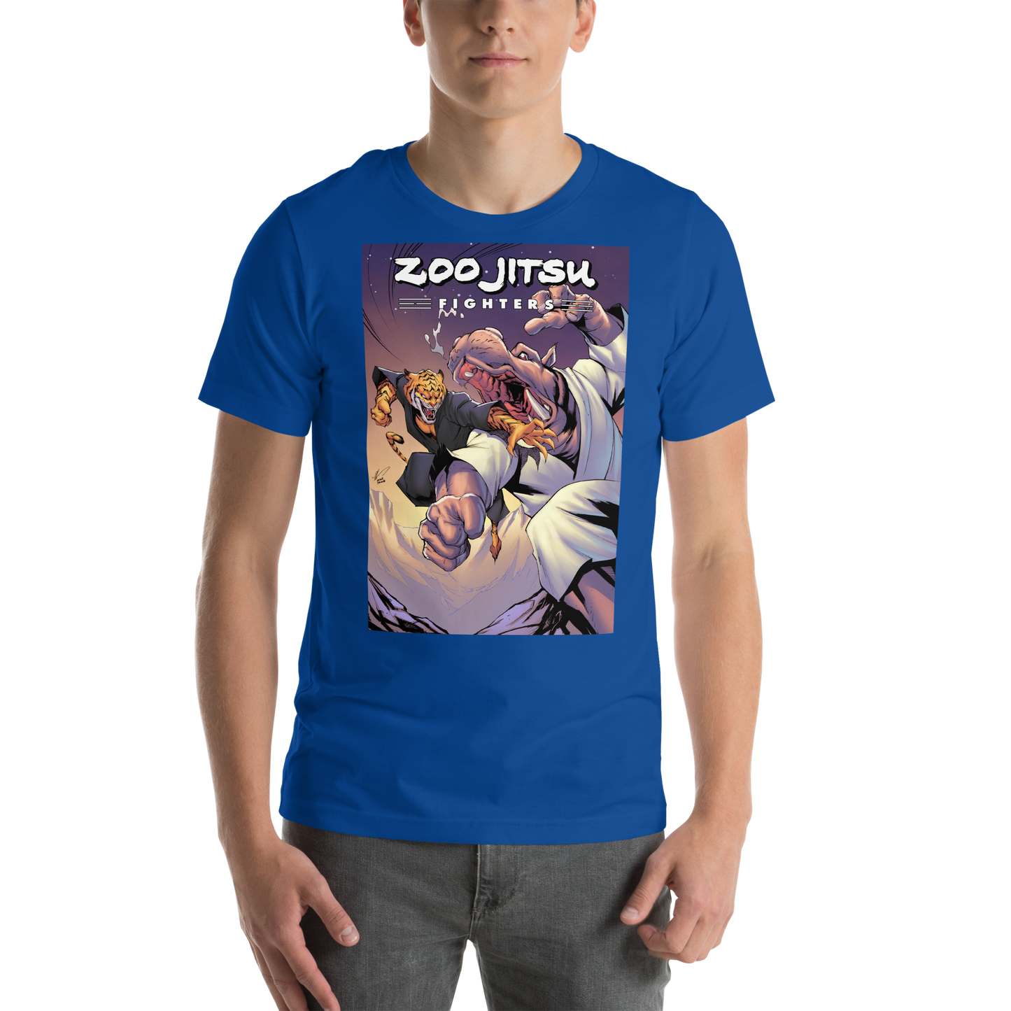 Zoo Jitsu Fighters Unisex t-shirt by Ale Garza - Icon Heroes 