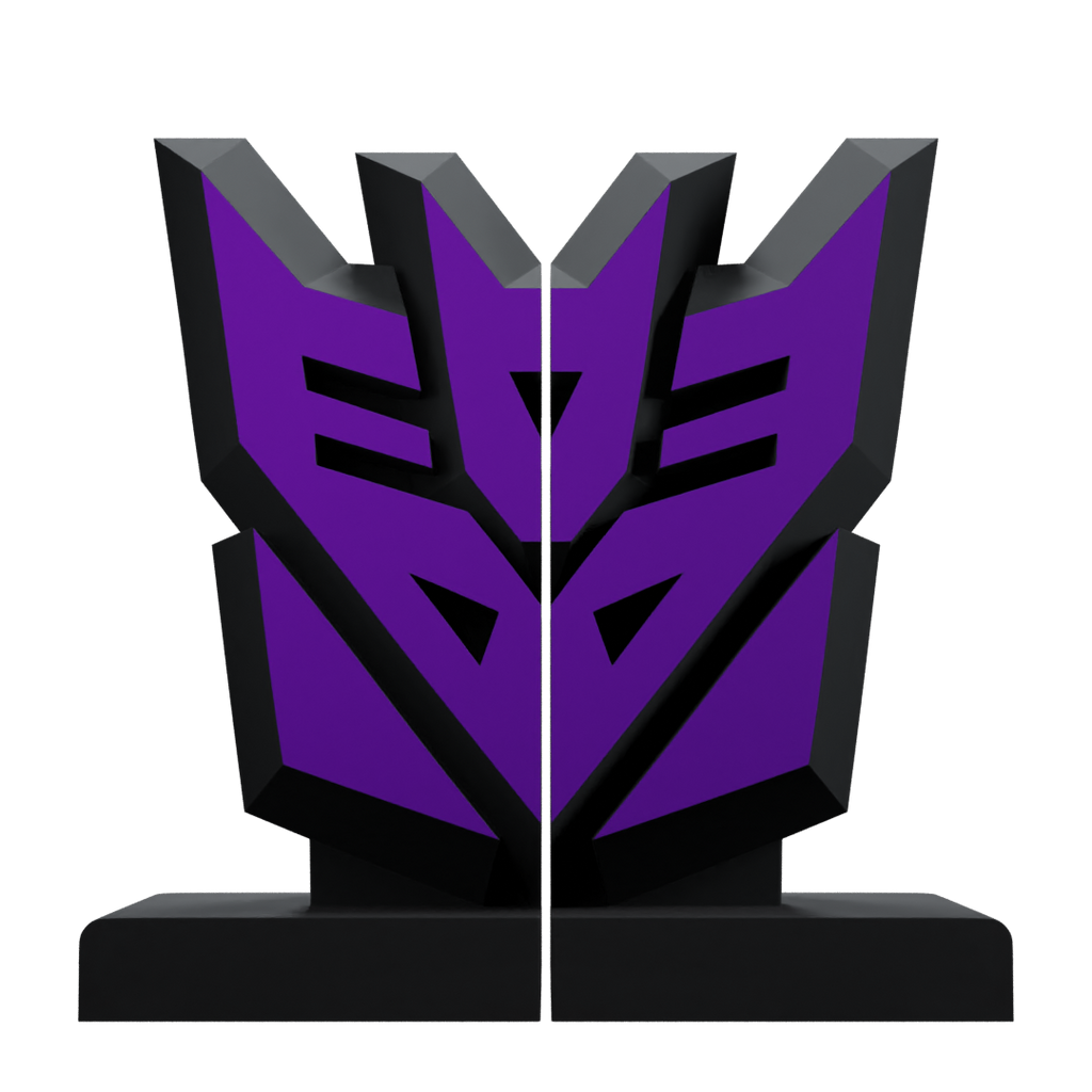 Transformers Decepticon Faction Bookend | Icon Heroes