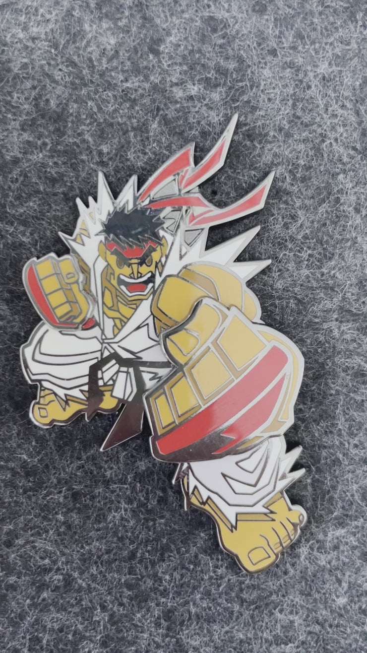 Street Fighter Ryu Augmented Reality Enamel Pin